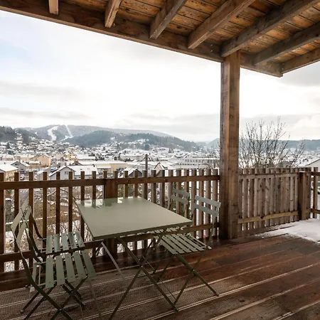 K1, Appartement Avec Grande Terrasse Et Vue Pistes Gerardmer Exterior photo